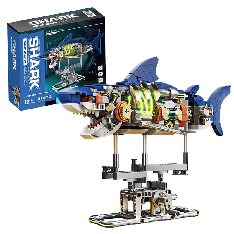 Shark Animal Building Block Set, Stem Toys For Boys Age 8 12, Sea Creatures