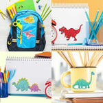 Dinosaur Diamond Art Sticker Kit for Kids, DIY Gem Craft Set with 4 Dinosaur Designs