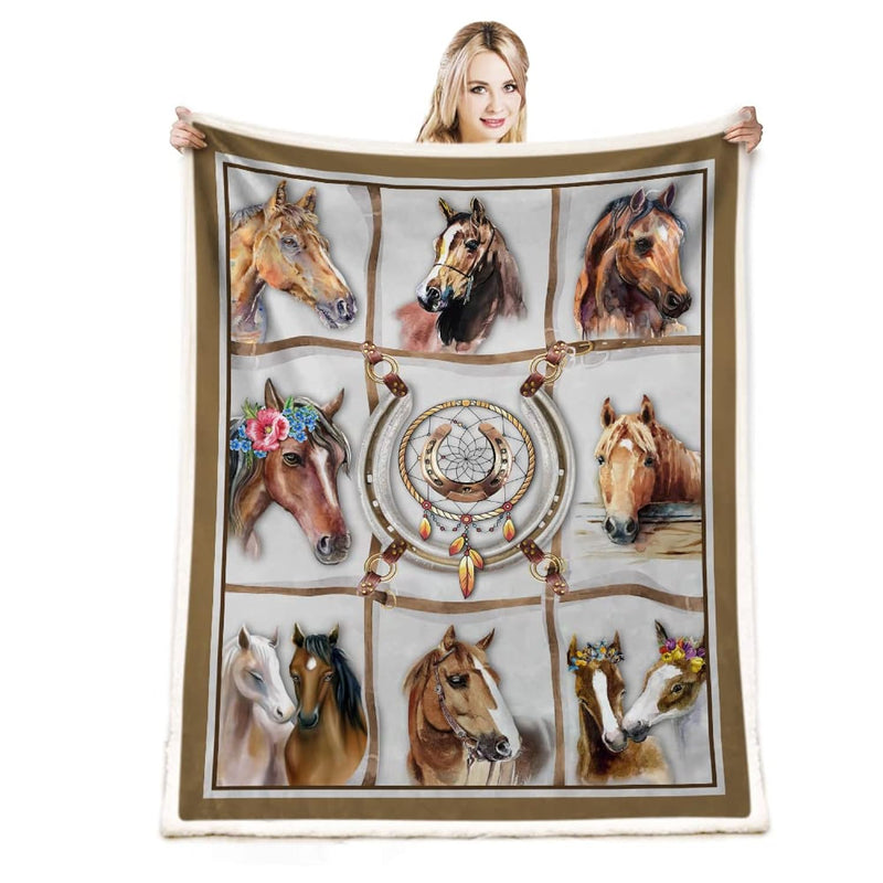 Horse Blanket Horse Gifts For Girl, Christmas Birthday Horse Gifts For Women,G