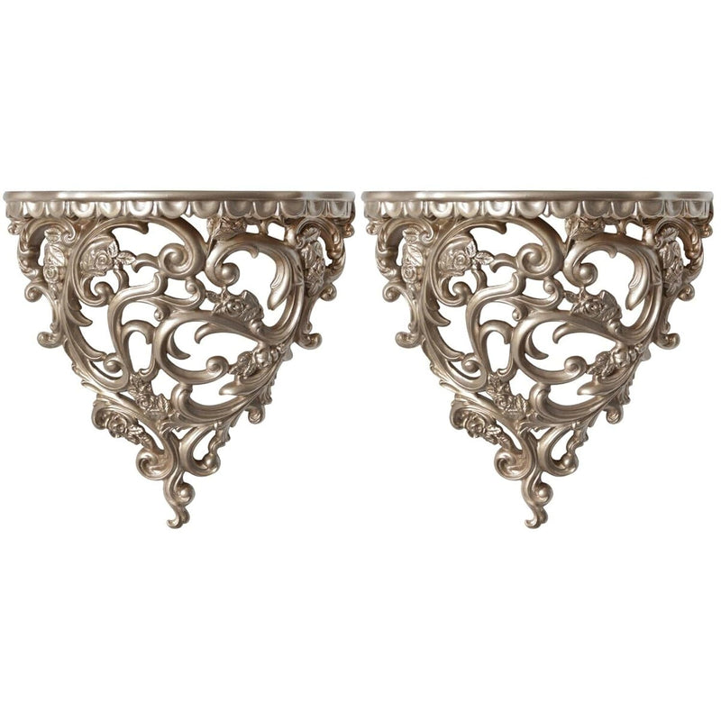 2Pcs Wall Shelf Floating Shelves, Rustic Wall Shelves Wall Mounted Plant Shelv
