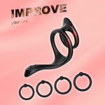 Penis Ring,Silicone Cock Ring, Adult Couple Sex Toys, Penis Sleeve, Cock Sleeve,Cock Sexual Stimulation Device,Anal Stimulator For Couples,Different Sizes Mens Cock Ring, Stronger Longer Harder (03)