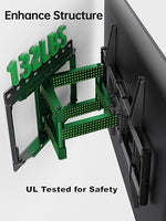 Full Motion TV Wall Mount for Most 47-84 inch Flat Screen/LED/4K TV, TV Mount Bracket Dual Swivel Articulating Tilt 6 Arms, Max VESA 600x400mm, Holds up to 132lbs, Fits 8” 12” 16" Wood Studs