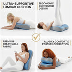 Couples Butt Cushion For Pregnant Women Furniture Pillow Pillowcase Suitable For Home Use, Ideal For Sitting And Lying, Foam Pillow Modern And Simple Style (Blue)