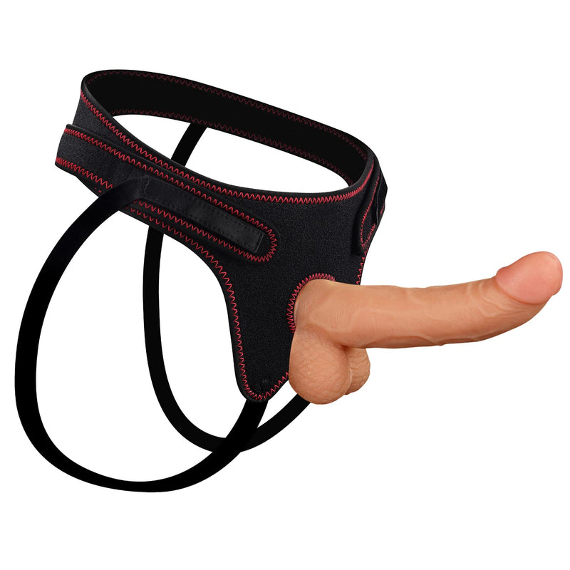 Strap On Dildo With Harness, 8.5" Strong Suction Cup Realistic Dildo Removable Pegging Big Dildo With Adjustable Hollow Strapon Harness, Adult Sex Toy Set For Women Men Couples Lesbian Gay