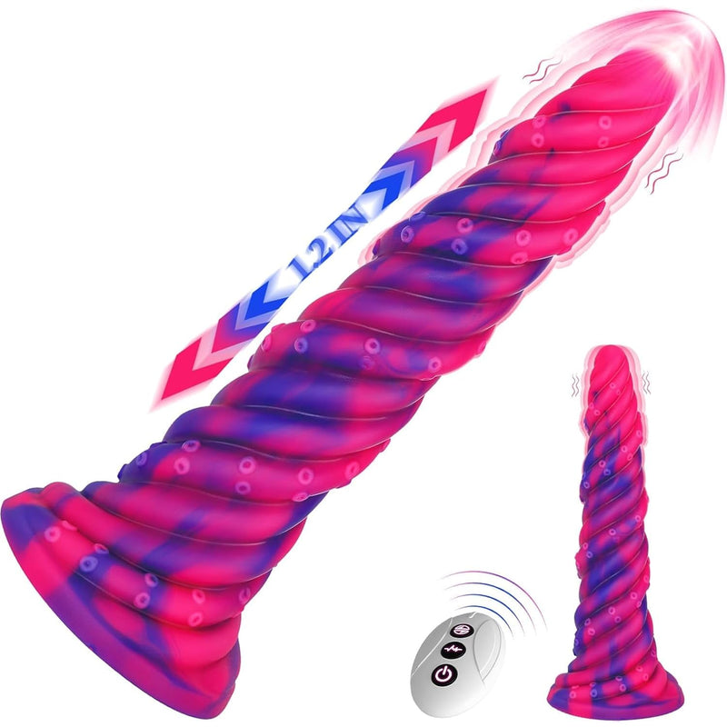Monster Tentacle Dildo Adult Sex Toys, 10.23" Thrusting Dildo Vibrator Women Sex Toys With 5 Thrusting &10 Vibration Modes, Huge Long Dildo Anal Plug, Fantasy Dildo Strap On Dildo Adult Toys For Women