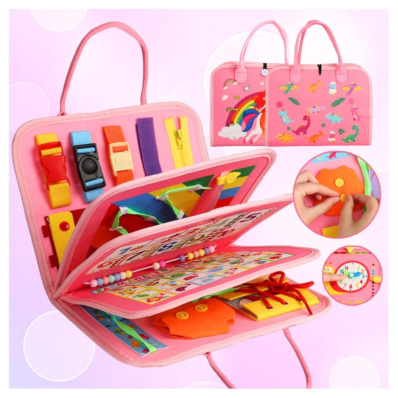 Busy Board For 1 Year Old, Montessori Busy Board Toys For Toddlers 1 2 3 4