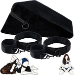 Foam Couples Positioning Pillow with Adjustable Wrist & Thigh Cuffs