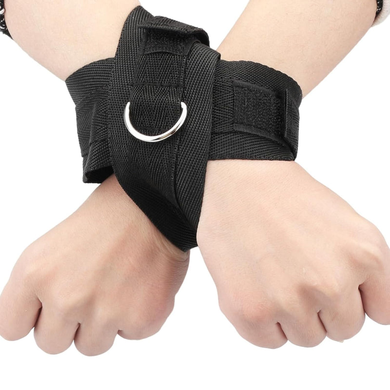 Crossover Handcuffs (Widened To 5Cm), Strong Nylon Hand Cuffs, Restraining Cuffs For Couples Bedroom Play, Bdsm Valentines Cuffs, Sm Bondage Sex Toys Flirt For Women Men Extreme Love