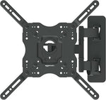 Full Motion Articulating TV Wall Mount, with Swivel and Tilt, for 26" to 55" TVs and Flat Panels up to 80 Lbs, VESA Compatible, Black
