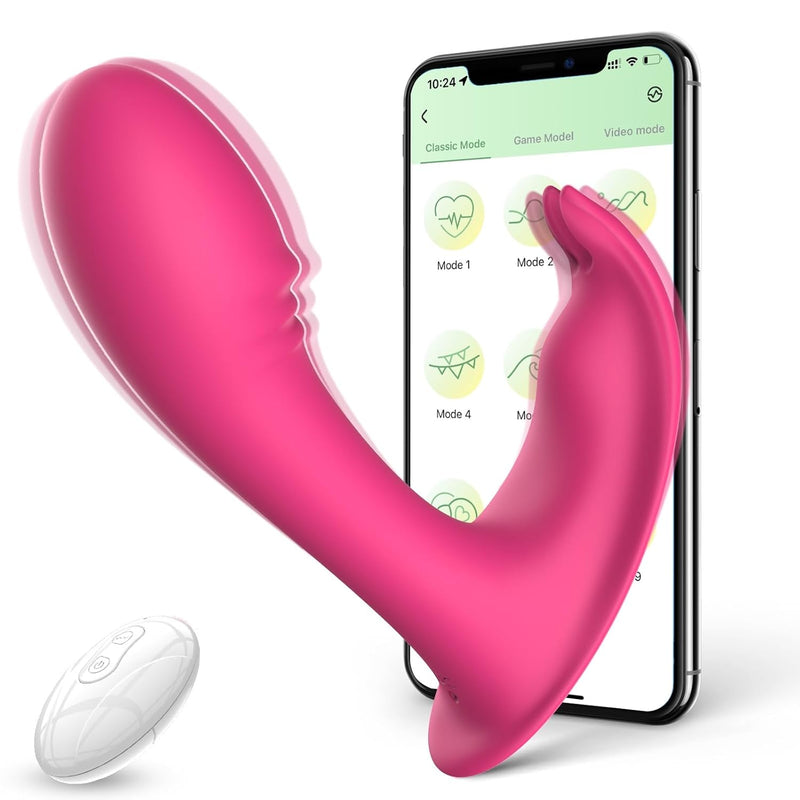 Adult Sex Toys Dildo Vibrator-Wearable G Spot Clitoral Vibrators With App Remote Control Dual Motors Clit G Spot Female Stimulator With 9 Vibrating Modes Adult Toy For Women Couple Adult Game
