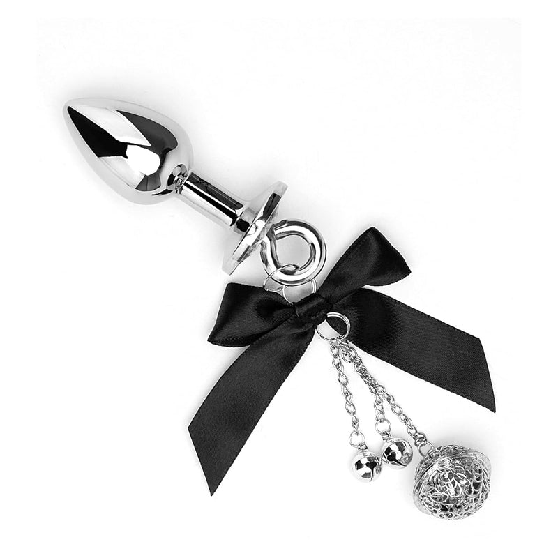 Luxury Stainless Steel Anal Anal Trainer Jewel Butt Plug Sm Small Bell Adult Anal Plugs(M)