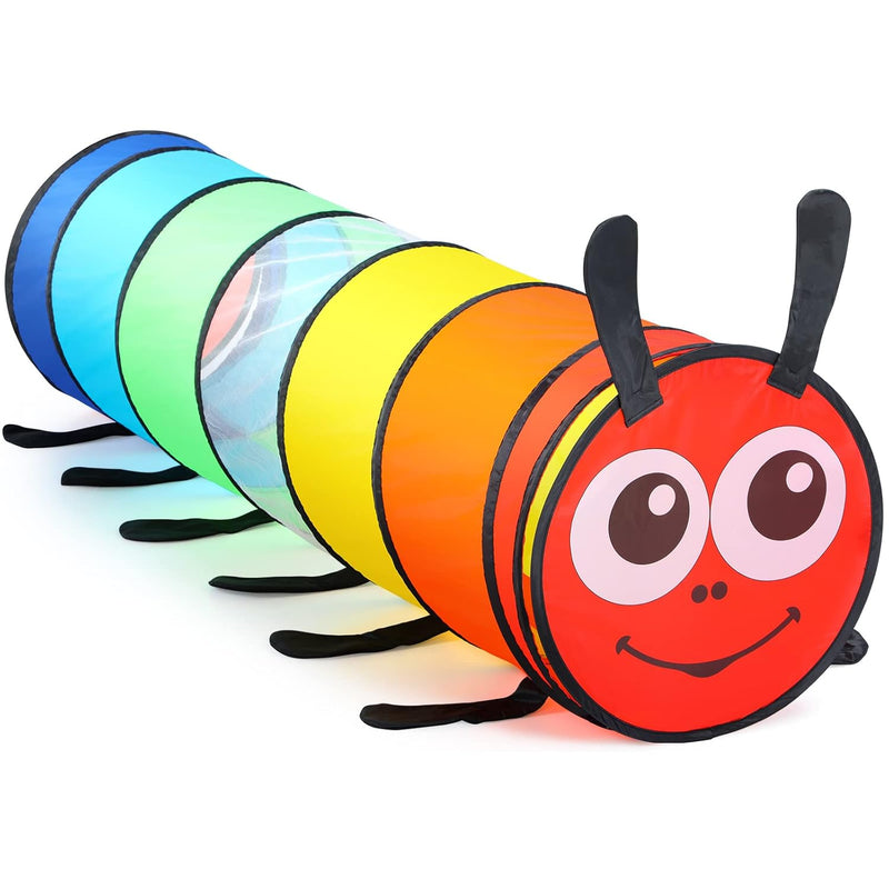 Kids Play Tunnel For Toddlers, 6 Ft Colorful Pop Up Crawl Through Tunnel Pl