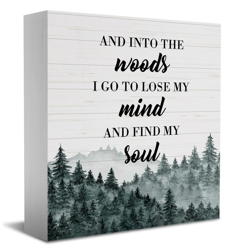 Funny Camping Gifts Decor Desk Decor Wooden Box Sign Camping Camper Accessorie