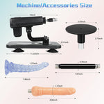 Sex Machine,Automatic Thrusting Dildo Machine With Suction Cup Attachments,Lightweight Sex Machine For Women And Men,3Xlr Connector Sex Toy For Couples