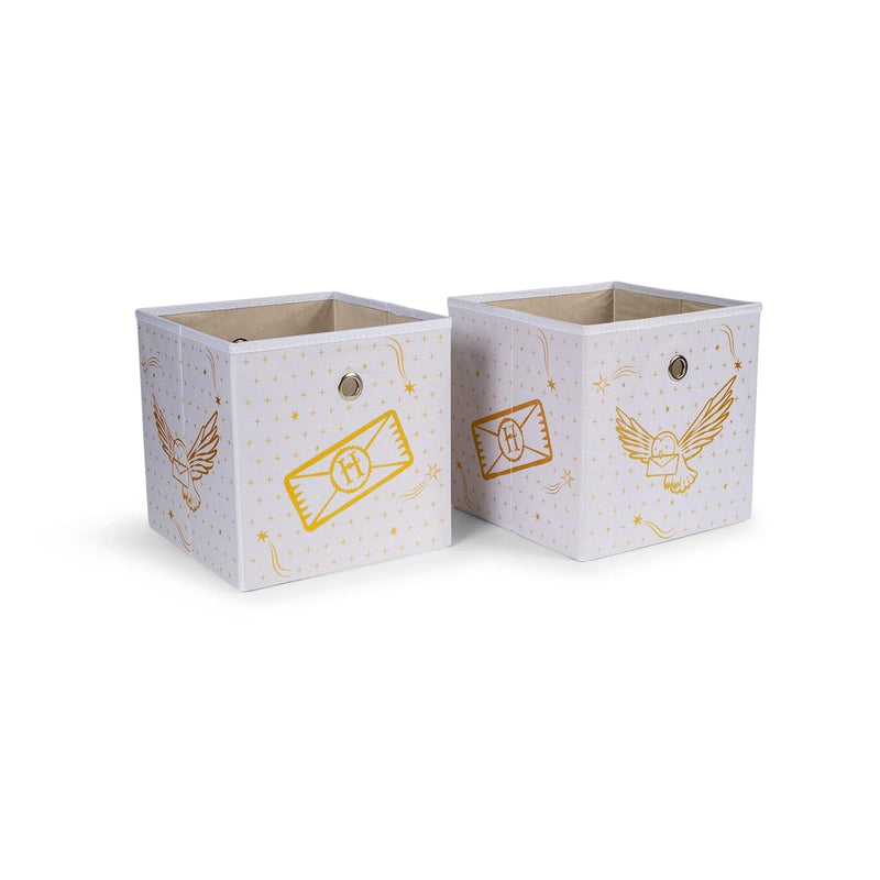 Harry Potter Hedwig 11-Inch Storage Bin Cube Organizers | Set Of 2