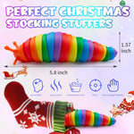 8 Pcs Fidget Toys Slug For Adults Anxiety Sensory Toys For Party Favors Toddler Fidget Toys Age 3-4 Adhd Autism Toys For Anxiety Stress Christmas Stocking Stuffers Gifts For Boys Girls