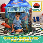 Dinosaur Pop Up Kids’ Play Tent By - Perfect For Indoor & Outdoor. Dinosaur Camping Tent For Toddlers, Boys&Girls. Includes Remote Controlled Lights, Roar Sound Button & 3 Different Toys