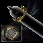 Adjustable Cock Ring Stainless Steel Crown Shape Penis Ring For Delay Ejaculation Lasting Erection Bondage Sex Toys For Men (S)