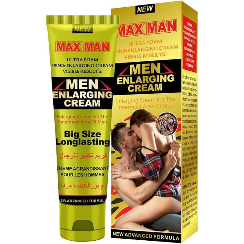 Men'S Massage Cream Penis Becomes Longer And Thicker Sexual Enhancement Erection Cream Men Energy Penis Growth Oil Delay Performance Boost Strength 50G (Yellow)