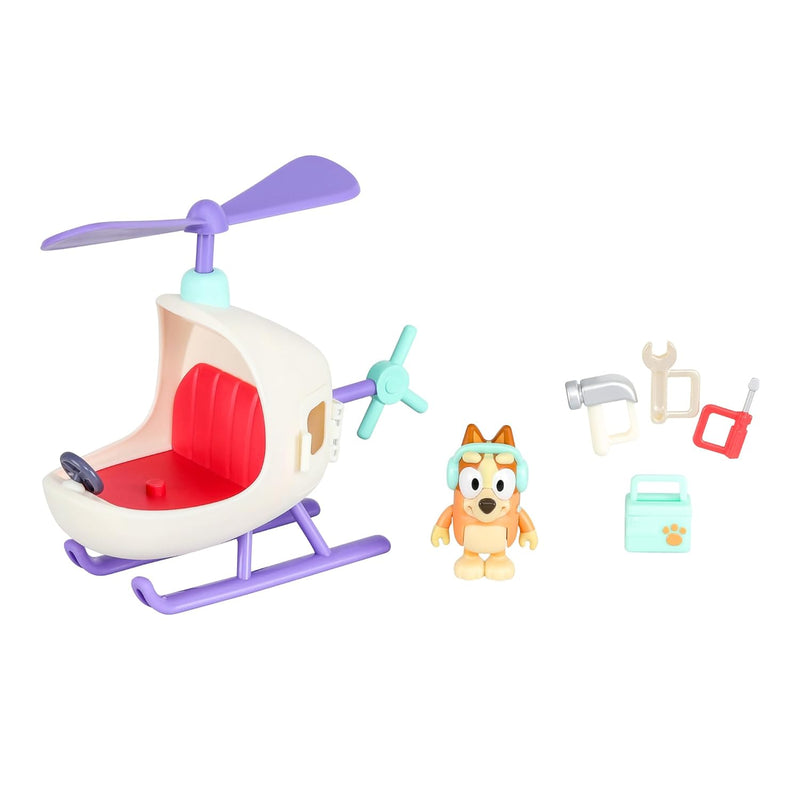 Vehicle And Figure Pack Bingo'S Helicopter With 2.5 Inch Bingo Figure And T