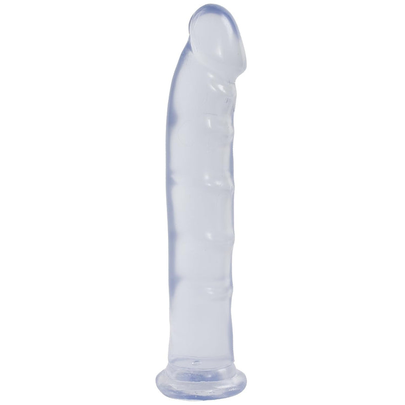 Doc Johnson - 8 Inch Dildo W/O Balls - 8" Long And 1.5" Long - Suction Cup Base - Great For Beginners And Deep Throat Training - Diamond