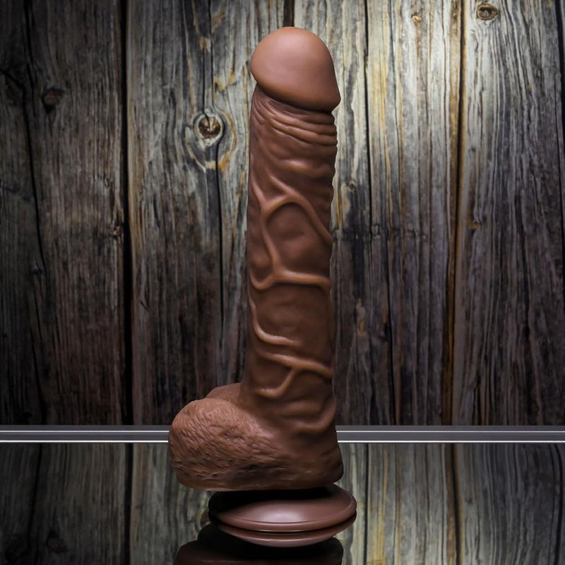 Flexskin Poseable True Feel Dildo, Dark