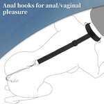 Adjustable Bondage Restraint Set – Neck-to-Wrist Cuffs with Vibrating Anal Hook