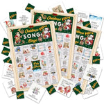 Christmas Bingo Games For 24 Players, Christmas Song Bingo Cards For Adults Large Group, Winter Hoilday Party Supplies, Family Activities New Year Favors -06