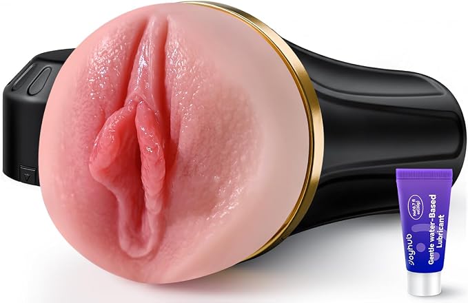 Manual Male Masturbator with Deep Textured Sleeve and Adjustable Suction