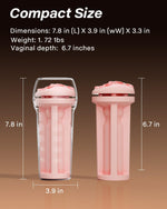 Male Masturbator with 6.7-Inch 3D Textured TPE Sleeve & Ergonomic Grip
