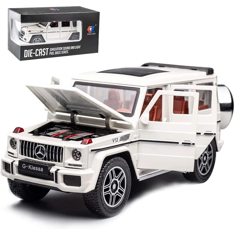 Exquisite Car Model 1/24 Benz G63 Amg Model Car, Zinc Alloy Pull Back Toy C