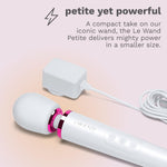 Petite Plug-In Vibrator Wand - Vibrating Wand Massager White