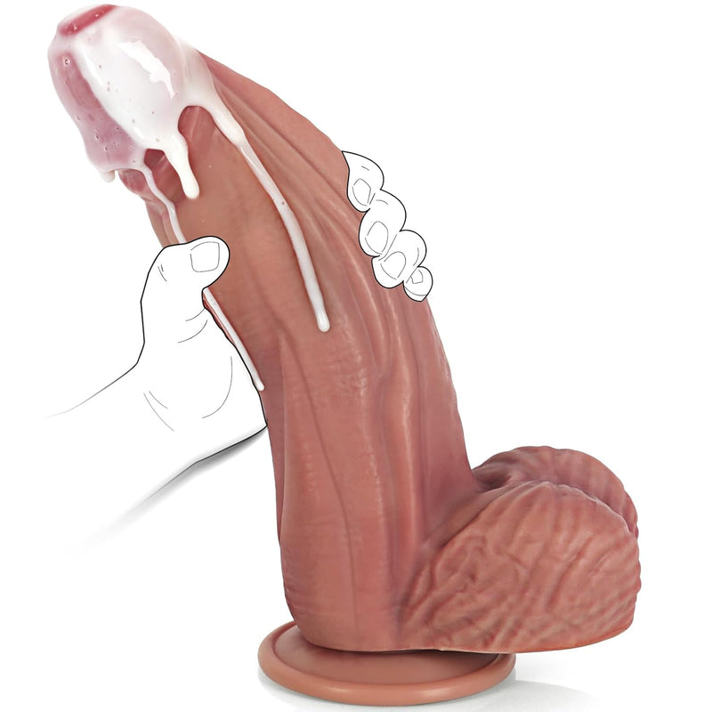 Dildos Huge Suction Cup Dildo - 2.25" Girth Big Dildo, Dildo Silicone Dildo, Thick Anal Dildo, Consoladores, Hands-Free Giant Long Dildo, Real Skin Dildo, Realistic Soft Dildo For Men Women