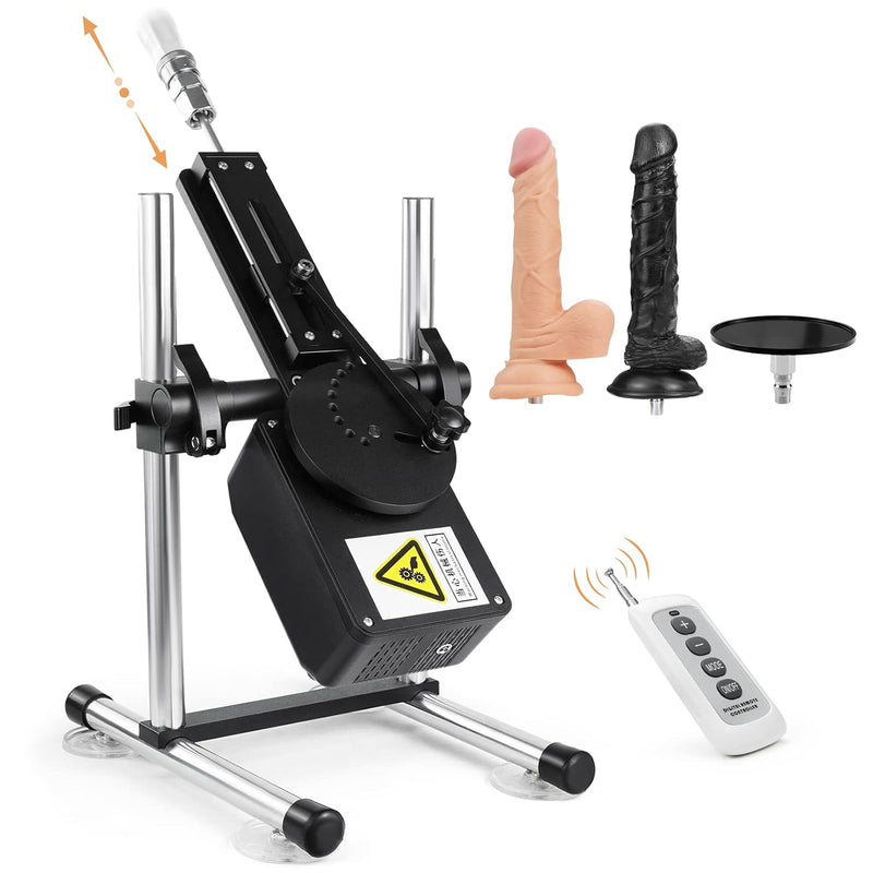 Sex Machine For Women And Men,Premium Thrusting Dildo Machine With 3 Attachments,Adjustable Sex Machine With Quick Air Connector,Metal Love Machine With Dildo Attachments Adult Sex Toys
