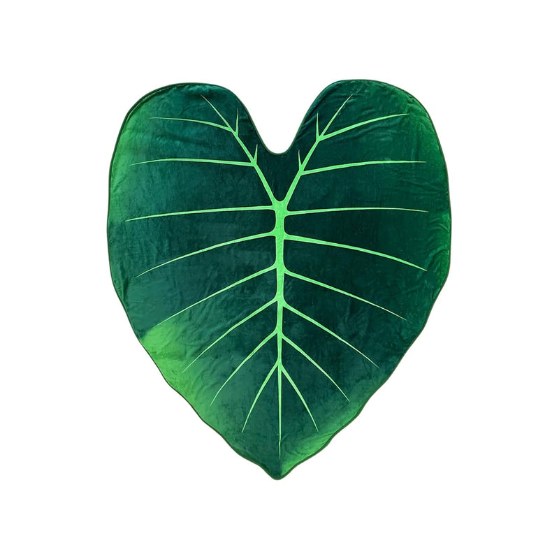 Regal Shield Alocasia Giant Leaf Shaped Blanket Monstera Flannel Throw Soft Co