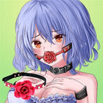 Silicone Ball Gag Breathable Roses Ball Gag Bondage Gags & Muzzles Penis Gag Bdsm Sex Toys For Woman, Fetish Adult Games Sex Slave Female Sex Toy For Cosplay (Red)