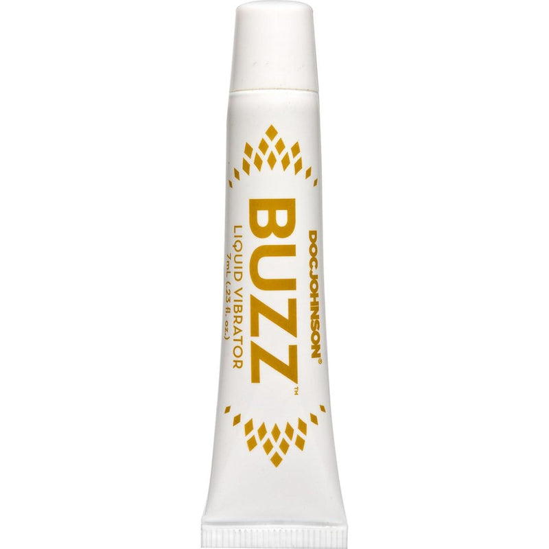 Doc Johnson Buzz Liquid Vibrator - Intimate Arousal Gel - Designed to Enhance a Woman's Sexual Sensations, Arousal, and Pleasusre - Gel Stays Where You Want It - 7 ml (0.23 fl. oz.)