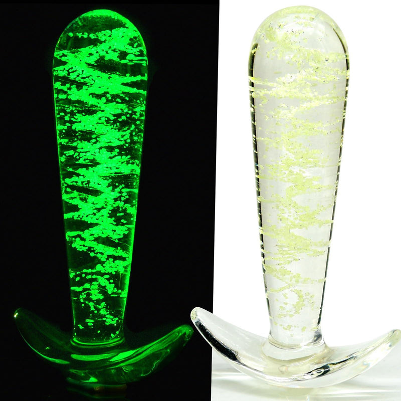 Luminous Anal Plug Glass Butt Plug Wearable Tapered Prostate Massager