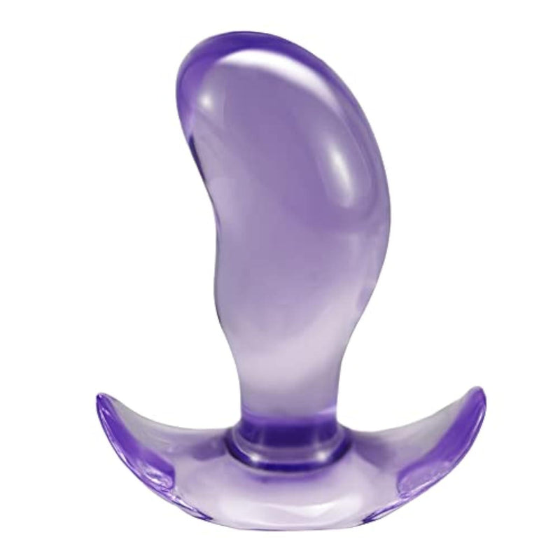 Realistic Mango Butt Plugs, 5 inch Crystal Anal Plug Dildo Prostate Massage Sex Toys for Men, Women, Beginner, Blue
