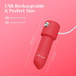 Compact Wand Vibrator with APP Control – Discreet Bullet for G-Spot & Clitoral Play