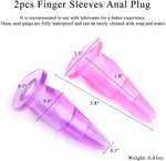 Finger Sleeve Vibrator Accessory – G-Spot & Anal Plug for Men, Women & Couples