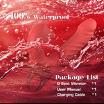 3-in-1 Thrusting G-Spot Vibrator with Clitoral Stimulator & Rabbit Design