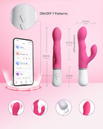 Nora App-Controlled Rabbit Vibrator – Dual Motor Clitoral & G-Spot Massager