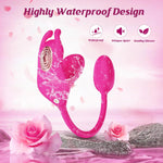 3-in-1 Rabbit Vibrator with App Remote Control, 6x6x6 Modes, G-Spot & Anal Stimulator