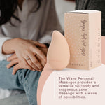 Wave Rechargeable Personal Massager – 10 Speed Vibrator for Women & Couples, Travel-Friendly