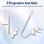 Metal Anal Hook with Vibrating Plug – 9-Mode Anal Trainer & G-Spot Stimulator