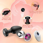 Dual Anal Plug Vibrator – Remote Control, 10 Modes, Prostate Massager for Men & Women