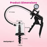 Anal Pump & Expander with Threaded Butt Plugs, Prostate Massage, Vagina Stimulator