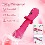 Thrusting G-Spot Vibrator with 9×9 Modes, Realistic Dildo & LED Display for Women