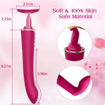 Clitoral Sucking & Licking G-Spot Vibrator – Tongue Oral Stimulator with Suction Cup